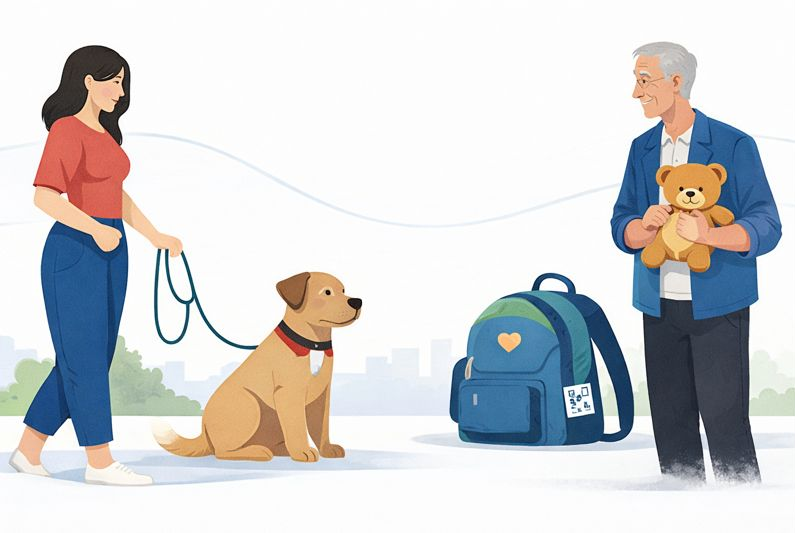 Ilustração de reencontro Biplo